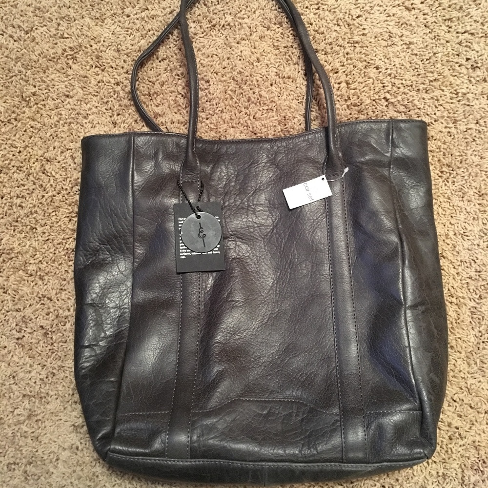 Grey Leather Purse